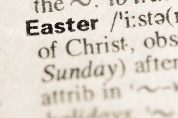 Dictionary definition of word Easter