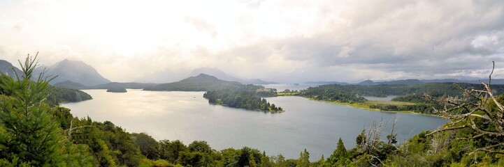 Fototapeta premium hotel llaollao and lakes near bariloche argentina