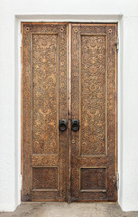 carved wooden door 