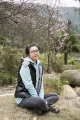 china girl in the park