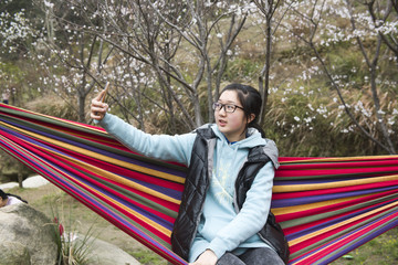 china girl in the park