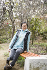 china girl in the park