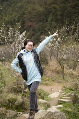 china girl in the park