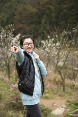 china girl in the park