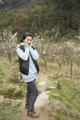 china girl in the park