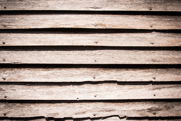 Old wooden background with horizontal boards