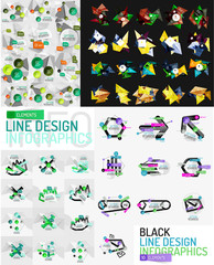 Infographic geometric layouts