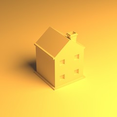 3d house gold for sale