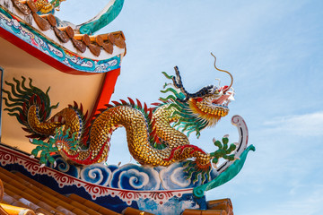 Obraz premium Dragons in chinese temple