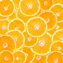 Orange Slice Abstract Seamless Pattern