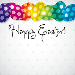 Bright Egg Happy Easter card in vector format.