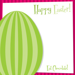 Funky Easter Egg card in vector format.