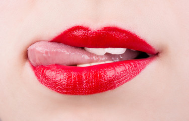 Fototapeta premium Female lips