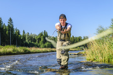 Naklejka premium Angler