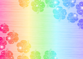 レインボー　ハイビスカス