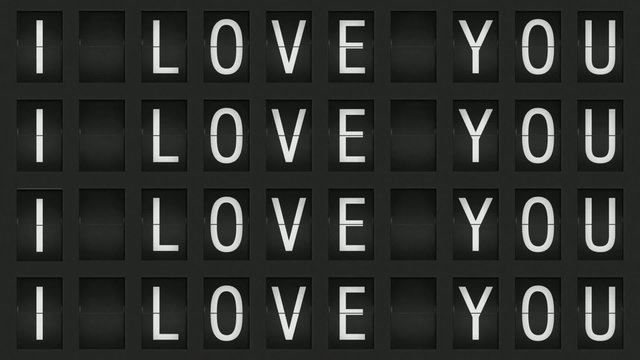 Anzeigetafel ich liebe dich Text