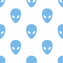 Alien seamless pattern