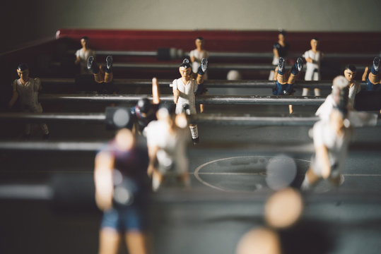 Foosball table match