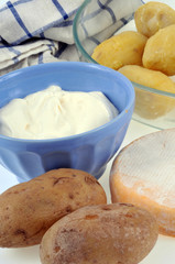 Les ingrédients pour tartiflette