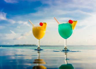 Cocktail near the swimming pool