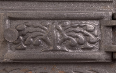 Cast iron door for furnaces.