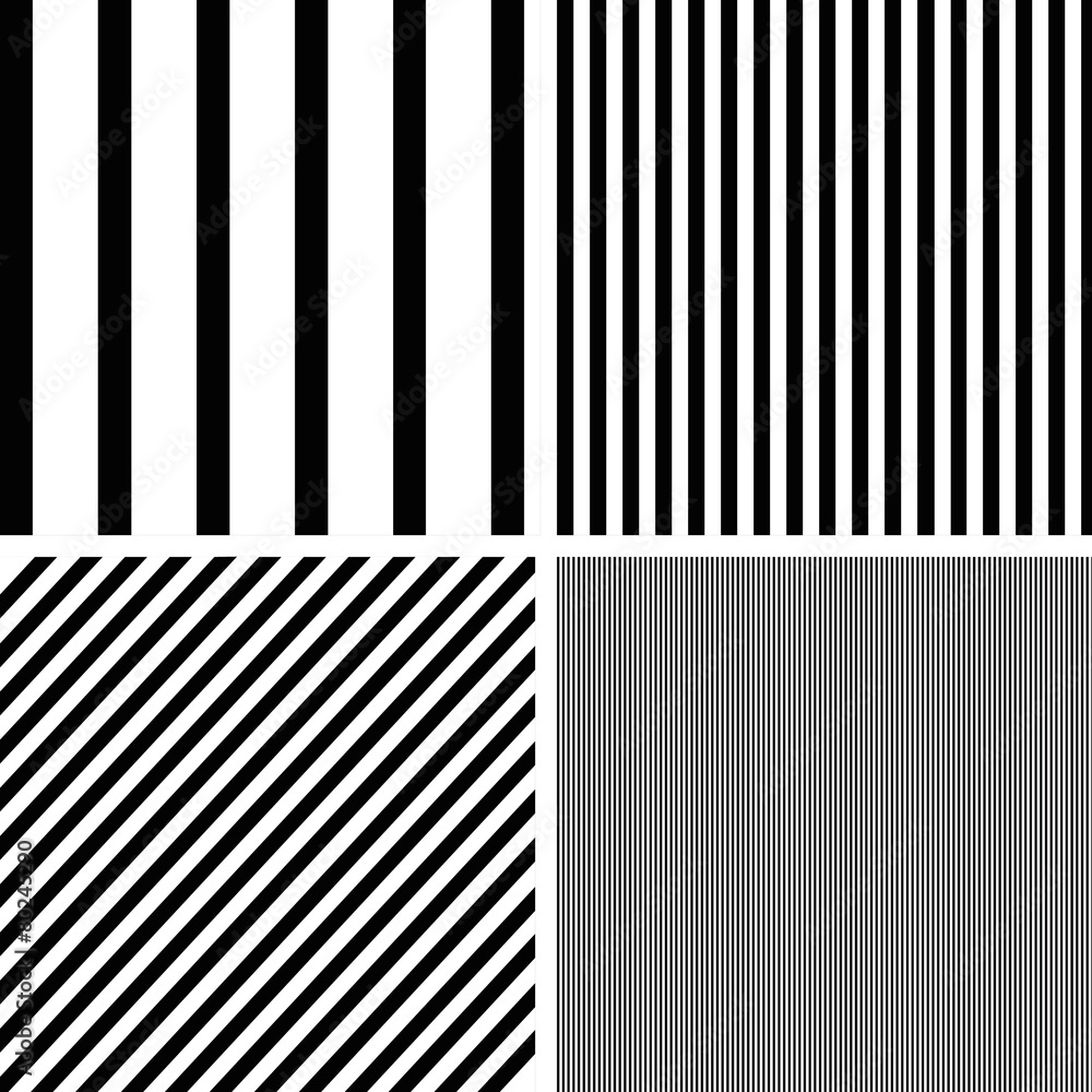 Poster vector patterns set of stripes pattern background.
