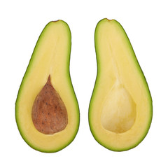 Avocado isolated on white background