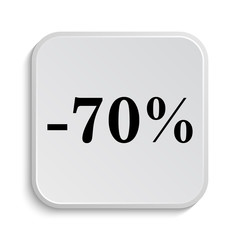 70 percent discount icon