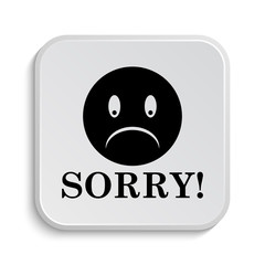 Fototapeta premium Sorry icon