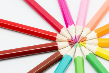 Naklejka premium colored pencils