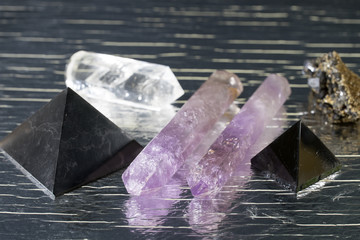 Schungit Amnethyst Bergkristall