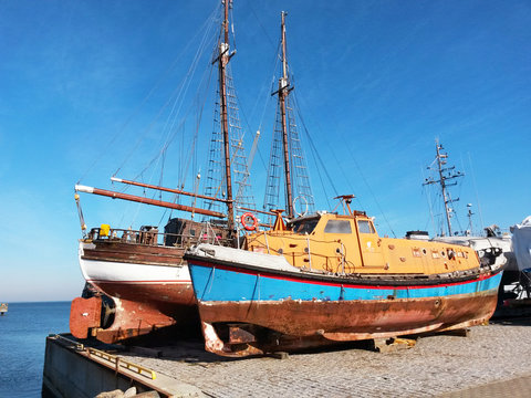 Ship in Dry Dock