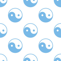 Yin Yang seamless pattern