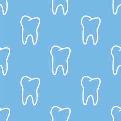 Tooth seamless pattern