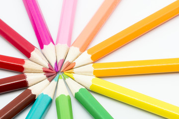 Naklejka premium colored pencils