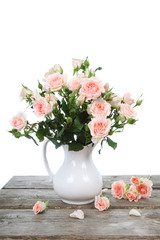 Bouquet of pink roses