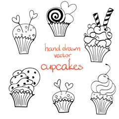 Doodle cupcakes.