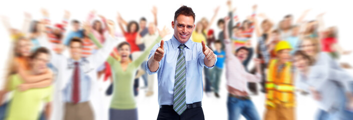 Obraz premium Business people group.