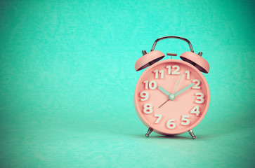 retro and vintage style of Old fashioned alarm clock