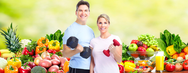 Healthy fitness couple.