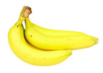 Banana isolated white background.
