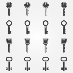 Key icons set