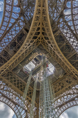 Under the tower Eiffel