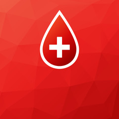 Blood donation vector medical background