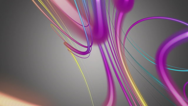 Fantastic video animation &ndash; stripe object in motion &ndash; loop HD 1080p
