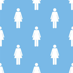 Woman seamless pattern