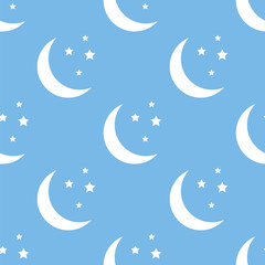 Plakat Moon seamless pattern