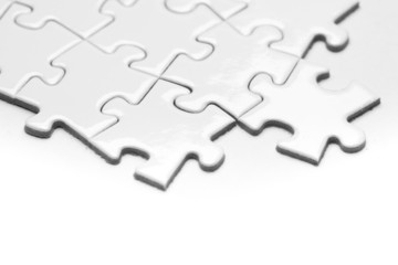 Obraz premium Business success team in jigsaw