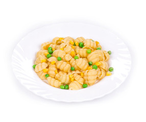 Pasta with green peas