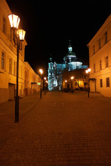 Fototapeta na wymiar Night view of the city of Vitebsk, Belarus